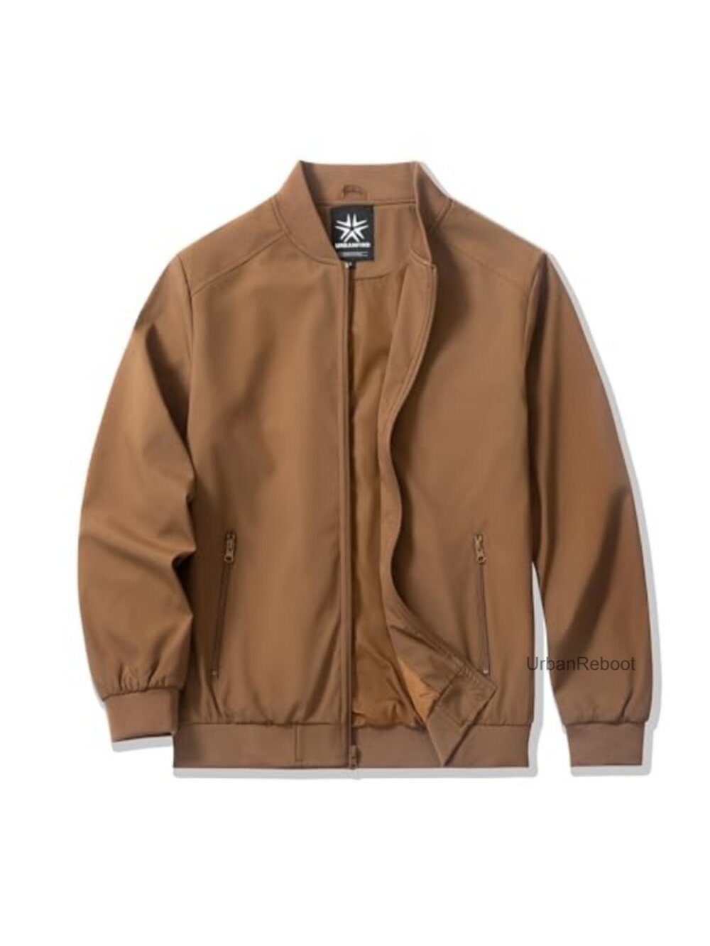 Men's Lightweight Polyester Bomber Windbreaker Zip Jacket